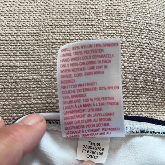 Xhilaration Navy Stripped String Bikini Bottom - Picture 4 of 4